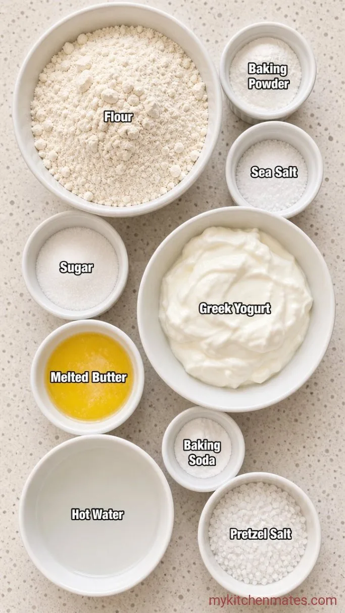 Soft & Chewy Gluten Free Pretzel Bites Ingredients