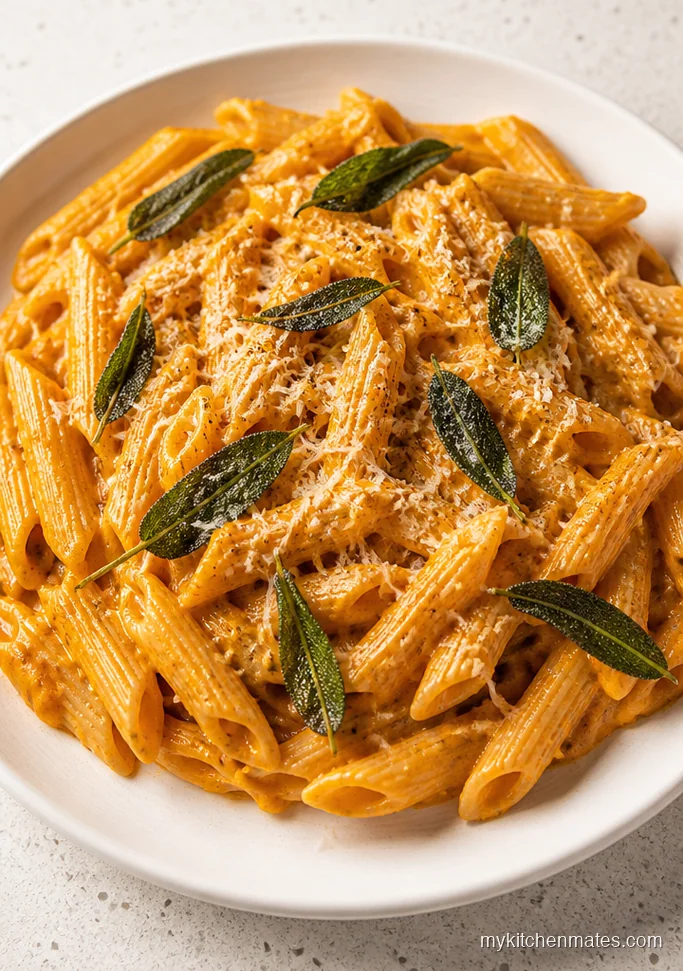 Gluten Free Pumpkin Pasta with Sage
