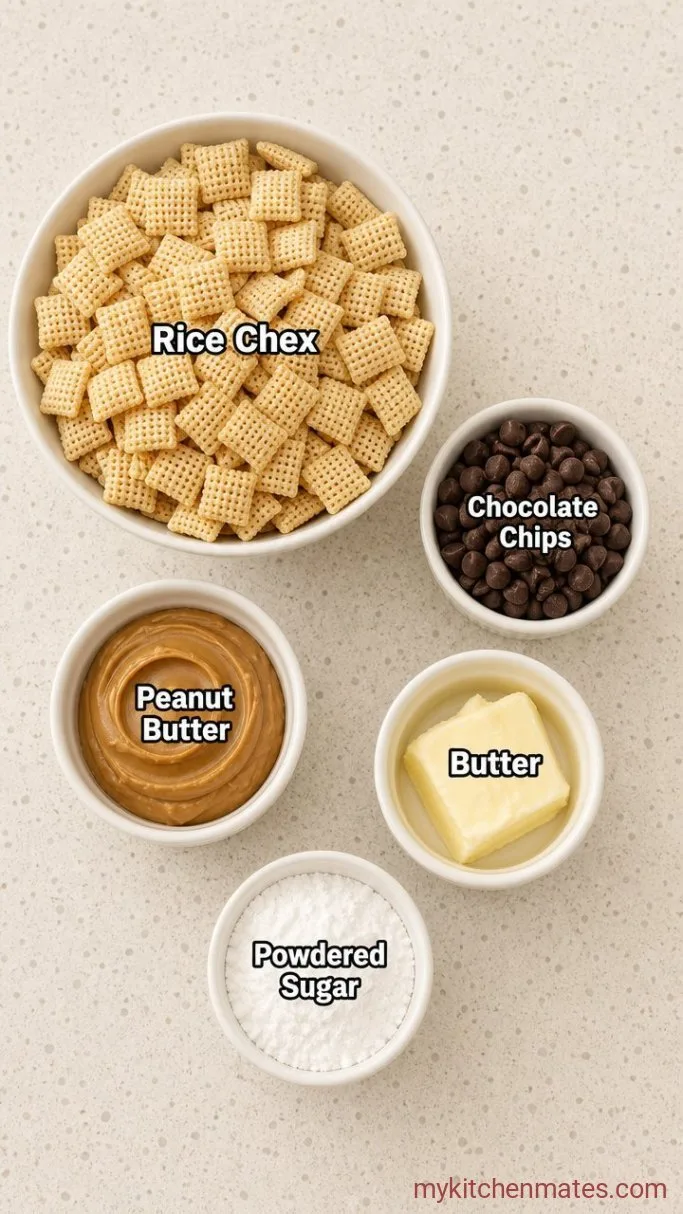 5-Ingredient Gluten-Free Puppy Chow Ingredients