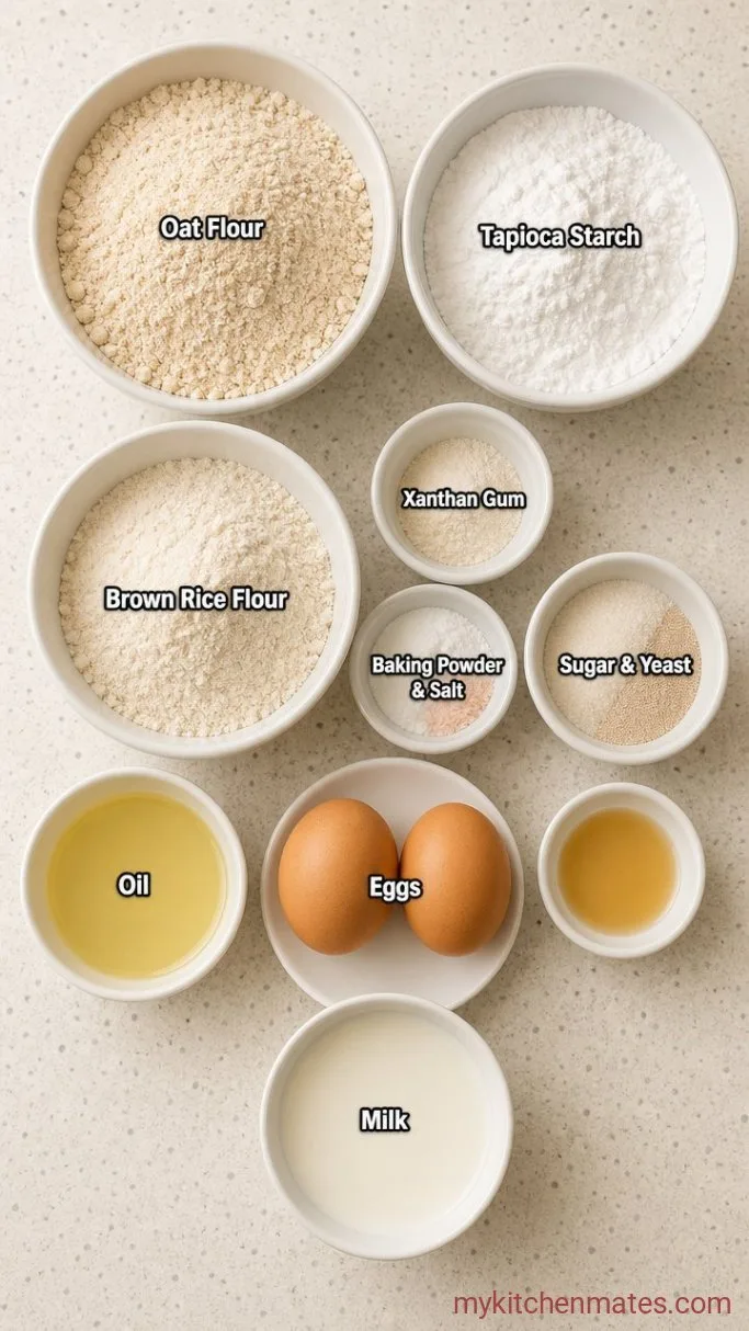 Soft Gluten Free Sandwich Bread (No Gummy Crumb) Ingredients