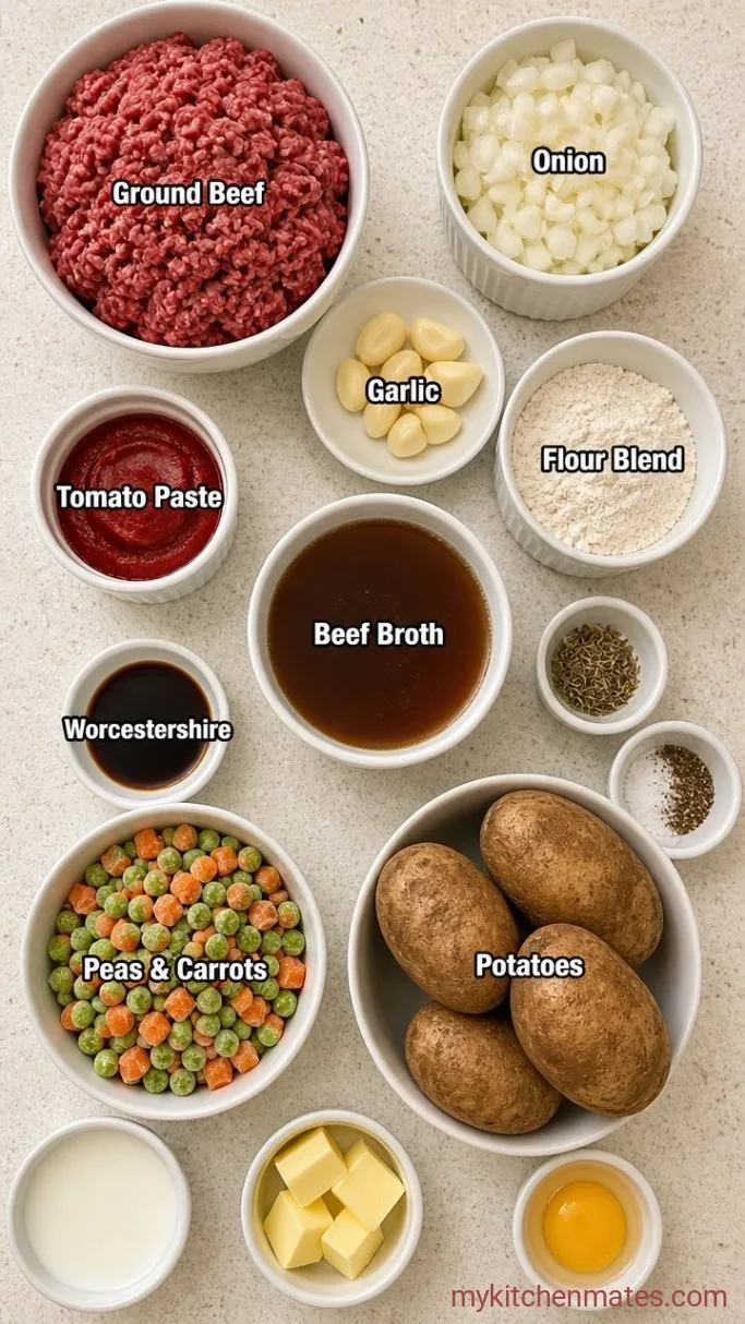 Hearty Gluten-Free Shepherd’s Pie Ingredients