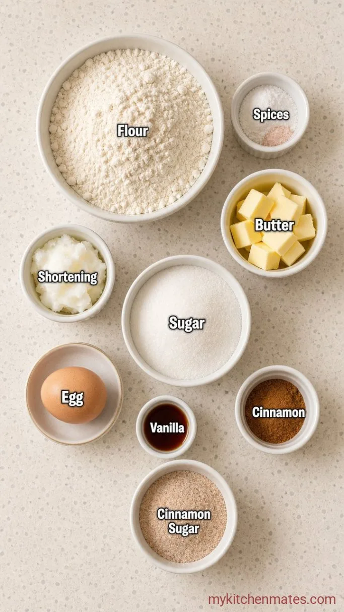 Gluten Free Snickerdoodle Cookies (Soft & Chewy) Ingredients