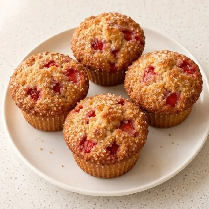 Gluten Free Strawberry Muffins That Stay Moist for Days Gluten Free Strawberry Muffins