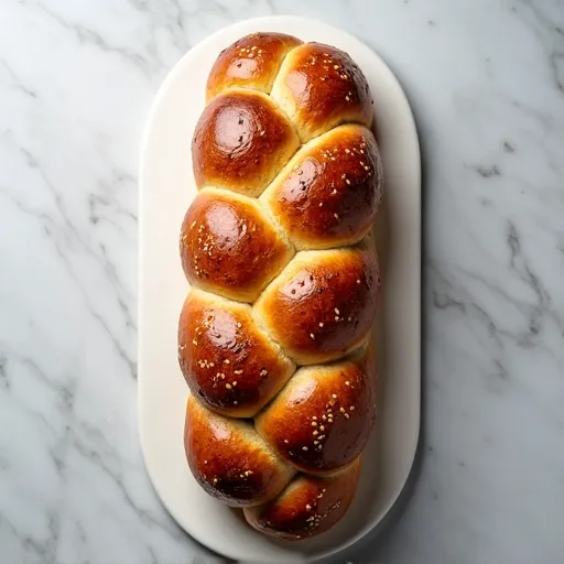 Golden Challah Braided Bread