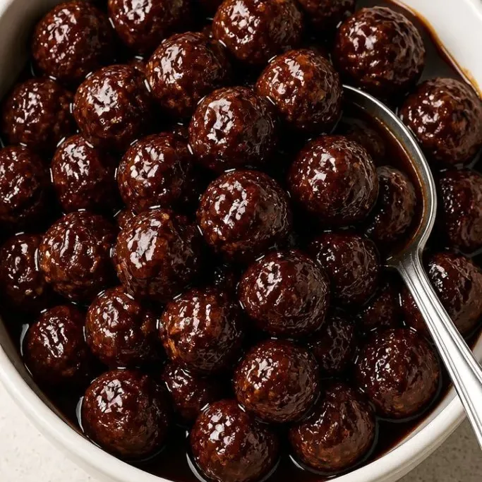 Grape Jelly BBQ Meatballs