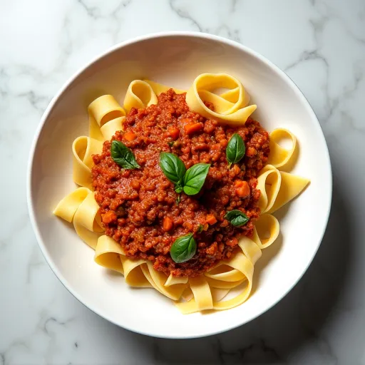 Grass-Fed Beef and Fresh Basil Bolognese