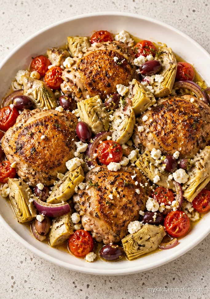 Greek Chicken and Feta Casserole
