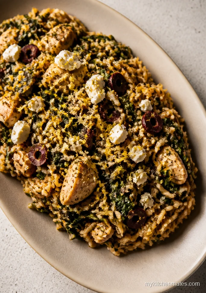 Greek Chicken and Spinach Casserole