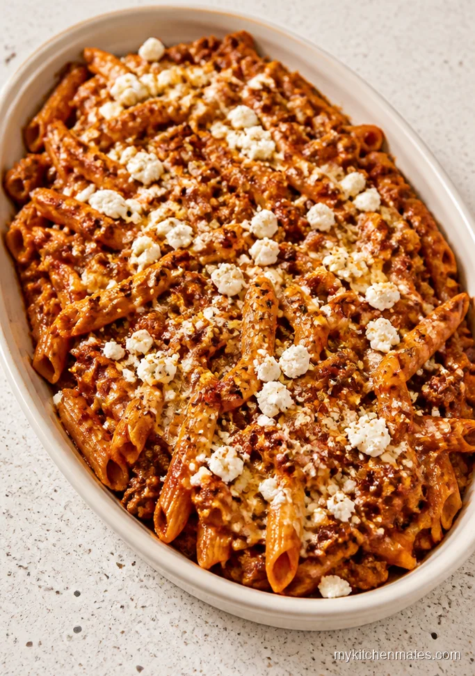 Greek Chicken Pasta Bake