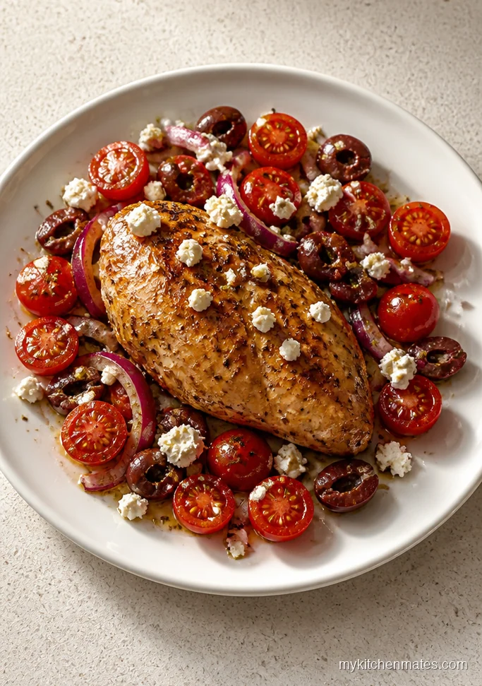 Greek Chicken with Olives and Feta