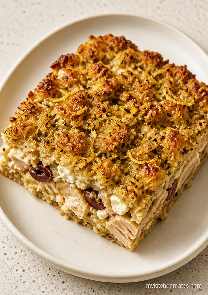 10 Chicken Casserole Recipes with Stuffing for Easy Family Dinners Greek Lemon Chicken and Stuffing Casserole