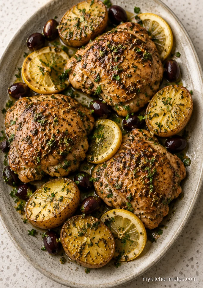 Greek Lemon Chicken with Olives