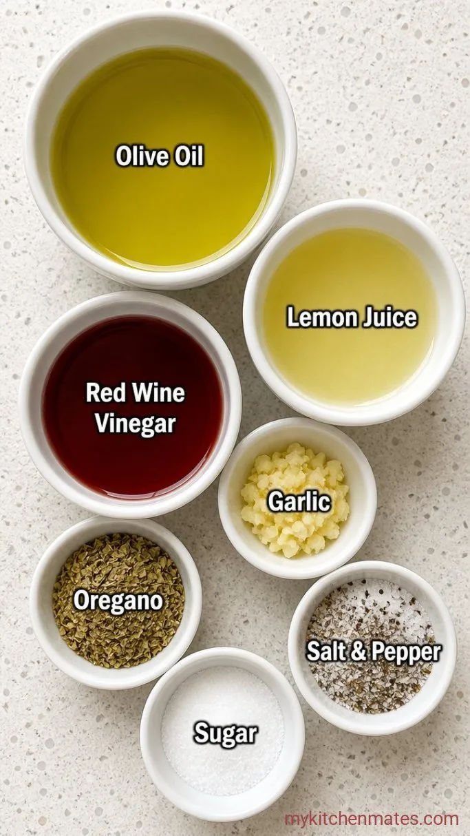 5-Minute Greek Salad Dressing Ingredients