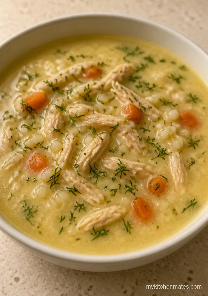 Greek Turkey Avgolemono Soup