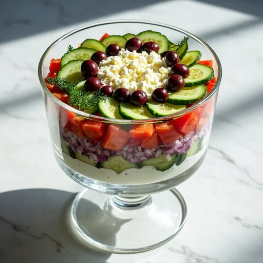 Greek Yogurt-Based Seven Layer Veggie Paradise