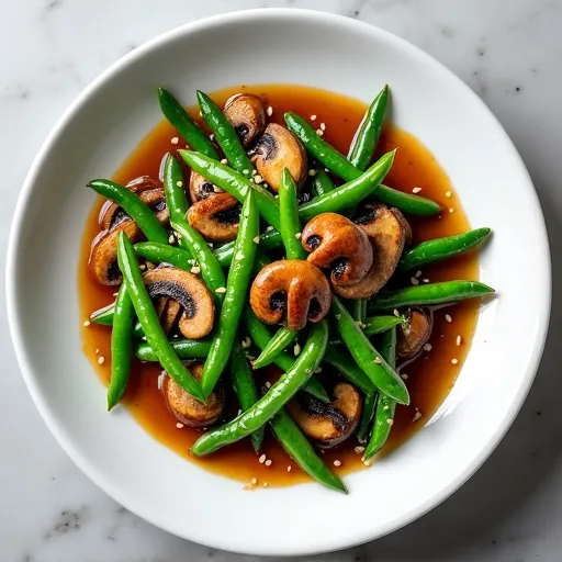 Green Bean and Mushroom Stir-Fry