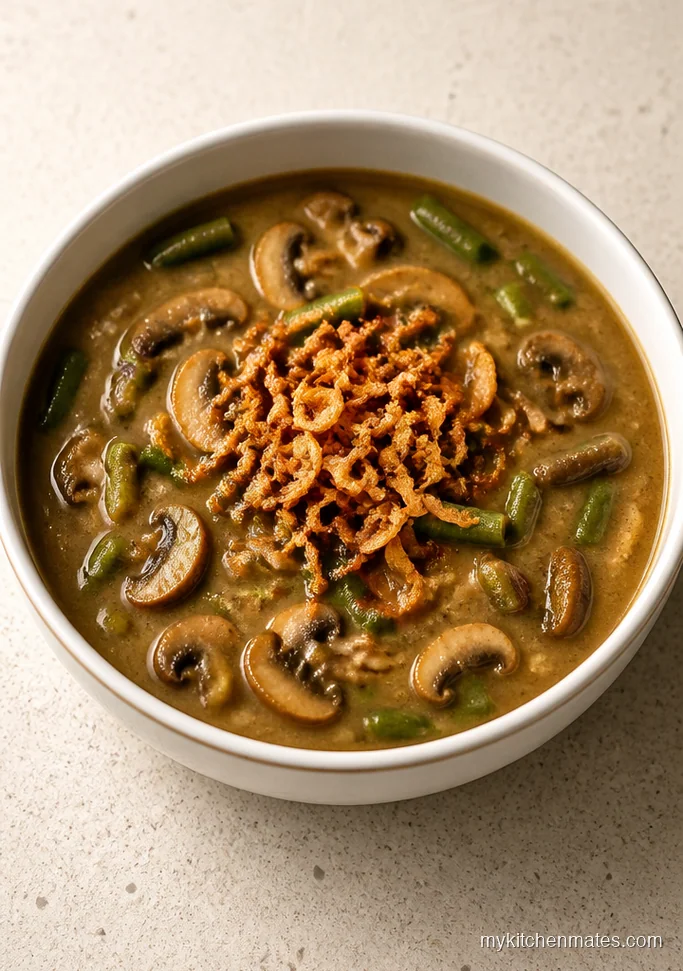 10 Green Bean Soup Recipes for Cozy Weeknight Bowls Green Bean Mushroom Soup with Crispy Shallots