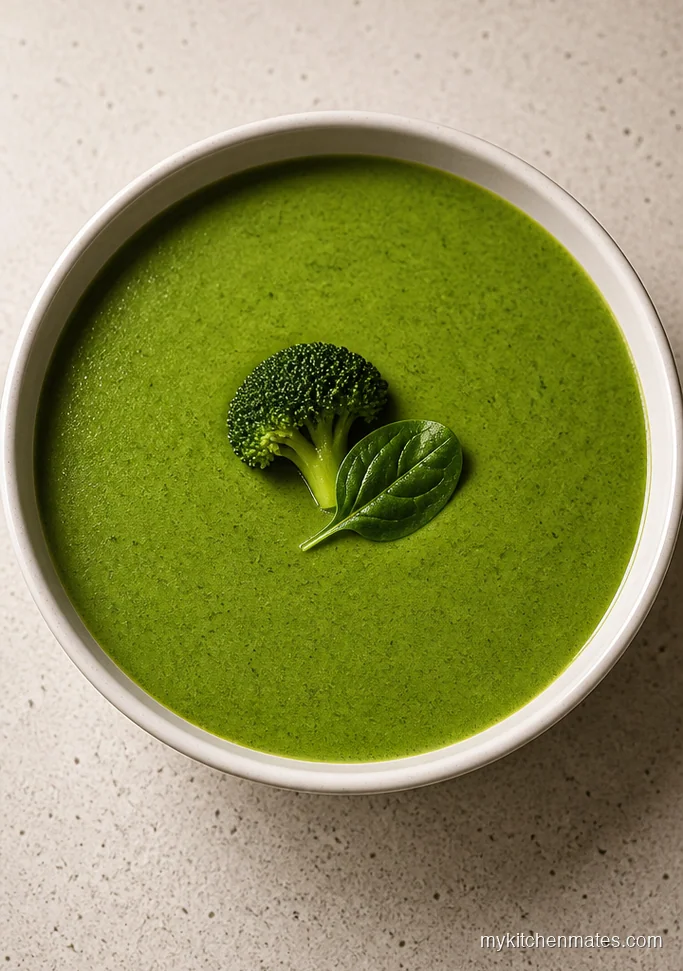 Green Broccoli Spinach Soup