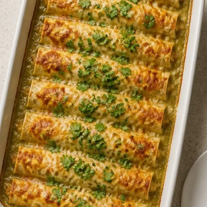 green chile chicken enchiladas
