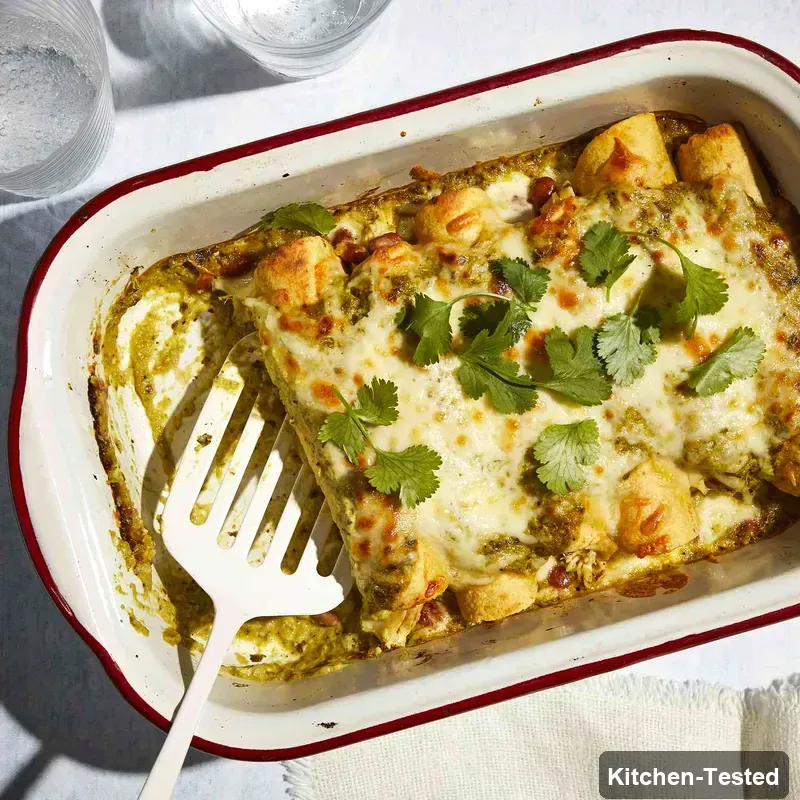 Green Chile & Chicken Enchiladas green chile chicken enchiladas