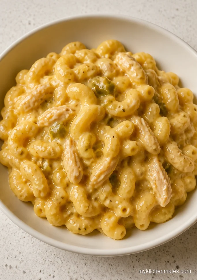 Green Chile Chicken Mac and Cheese
