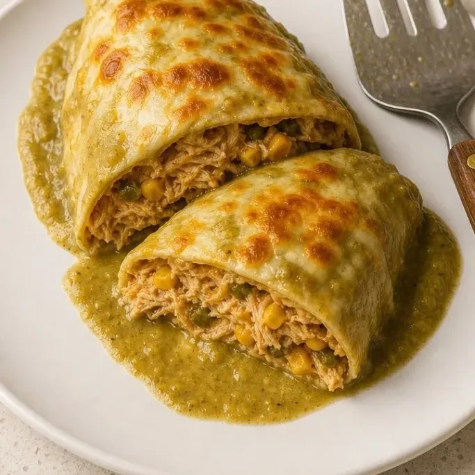 Creamy Green Chili Chicken Enchiladas Green Chili Chicken Enchiladas