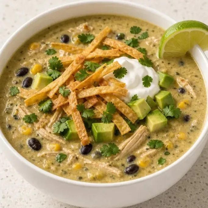 Green Enchilada Chicken Soup