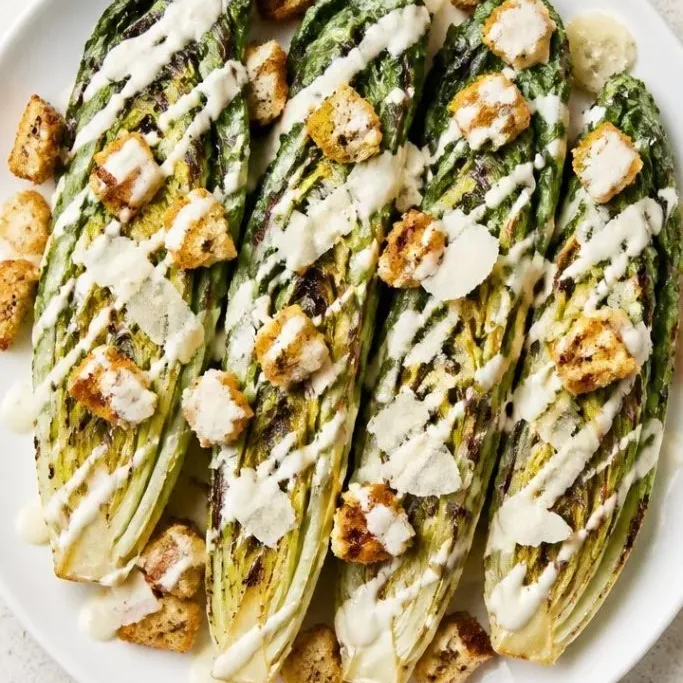Smoky Grilled Caesar Salad grilled caesar salad