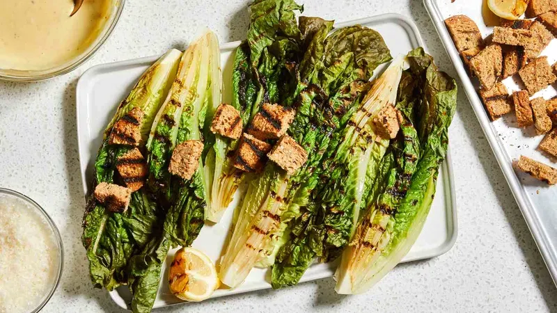 Grilled Caesar Salad Food photo of Grilled Caesar Salad