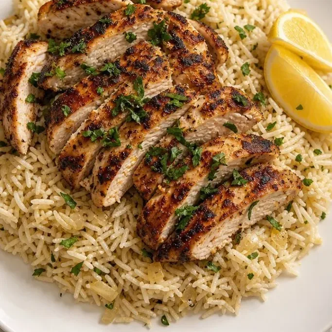 Grilled Chicken and Rice