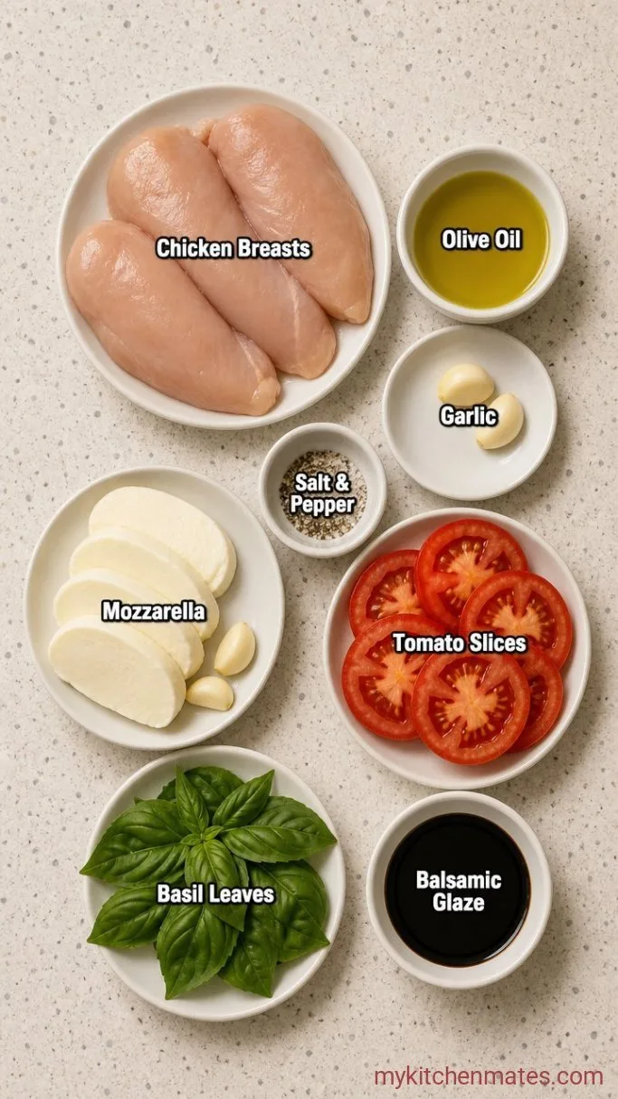 30-Minute Grilled Chicken Caprese Ingredients