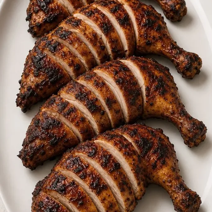 Juicy Grilled Chicken Quarters with Crispy Skin Grilled Chicken Quarters