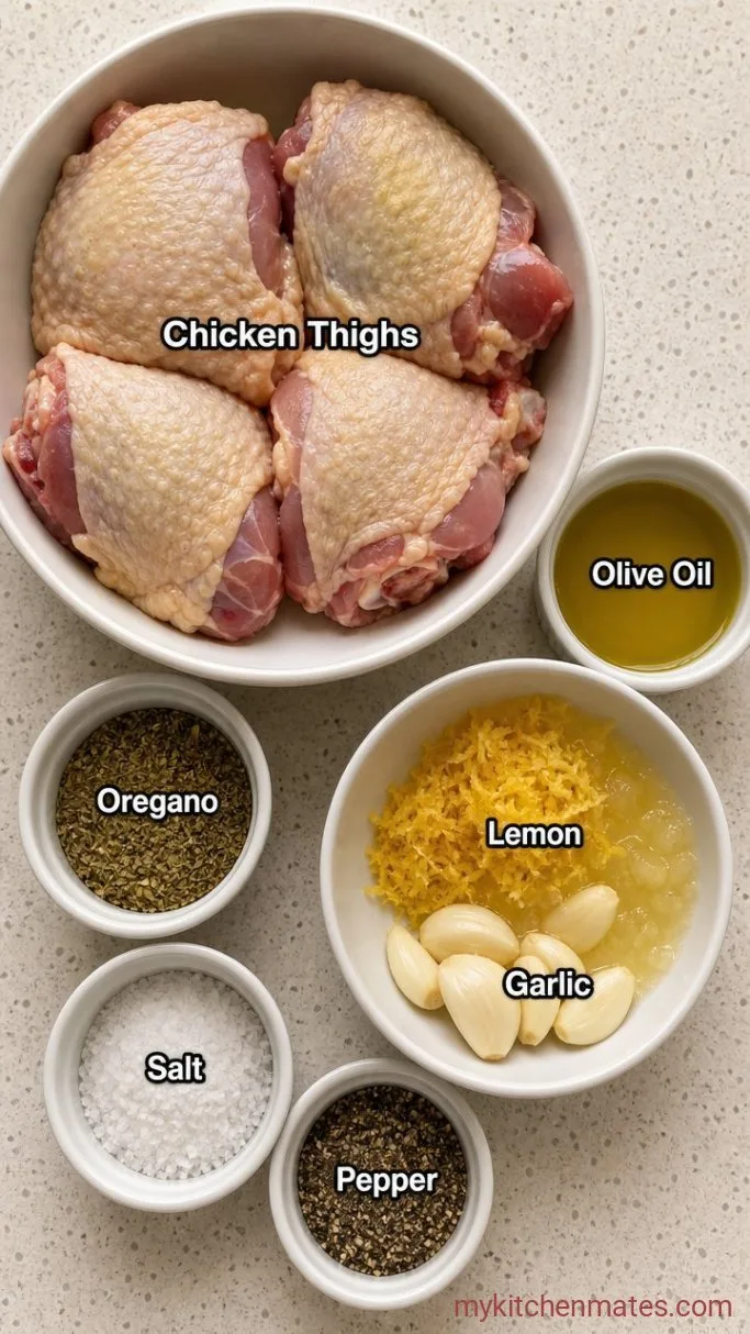 Juicy Grilled Chicken Thighs Ingredients