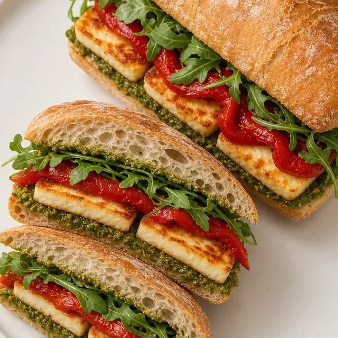 Grilled Halloumi Sandwich