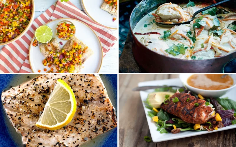grilled-mahi-mahi-recipes collage