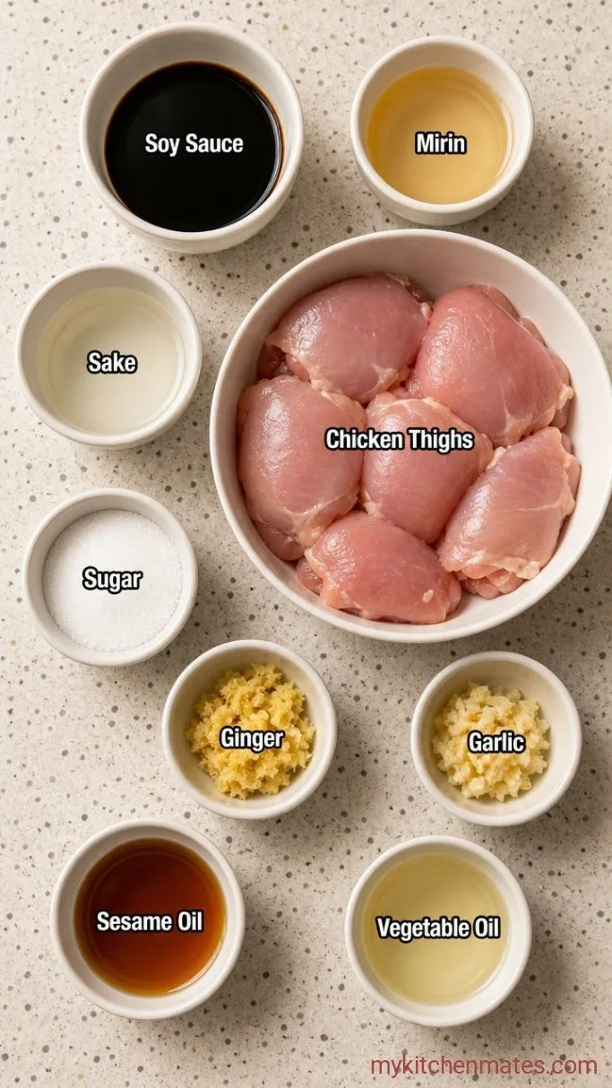 Sticky Grilled Teriyaki Chicken Ingredients