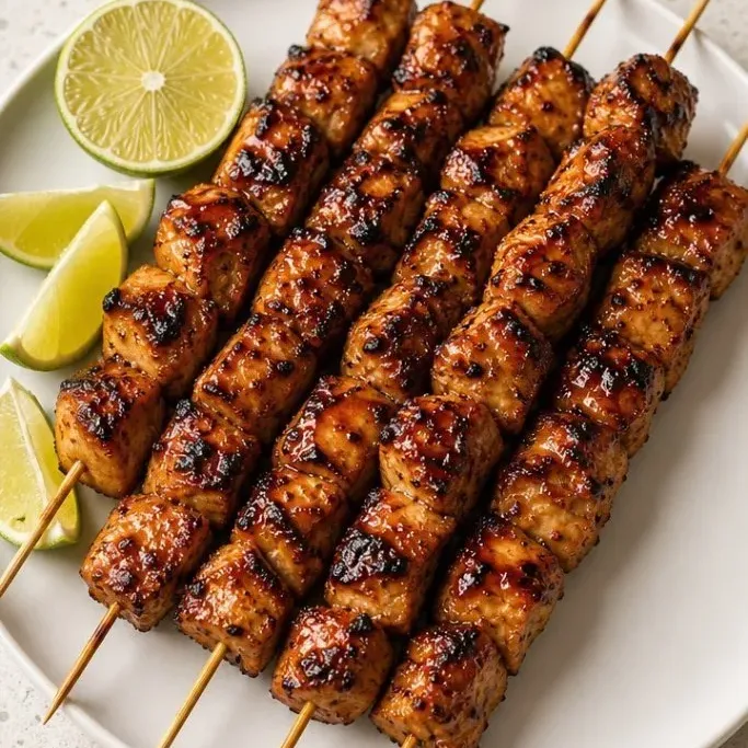 Grilled Thai Coconut Chicken Skewers