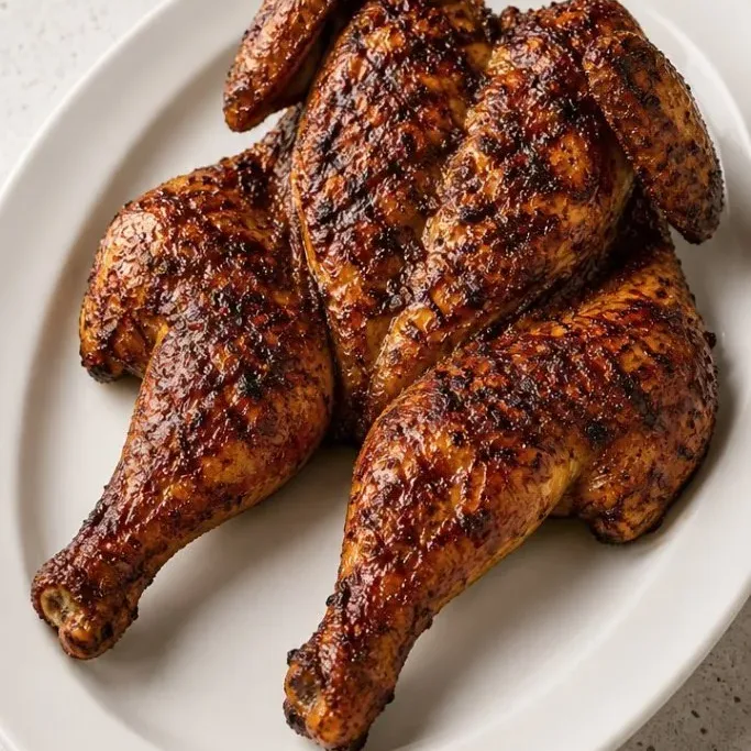 Juicy Grilled Whole Chicken (Spatchcock Method) Grilled Whole Chicken