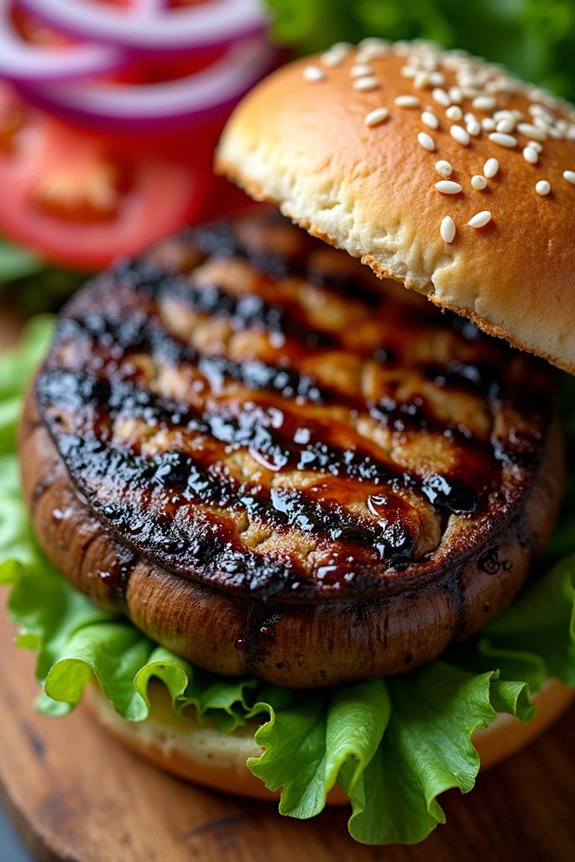 grilled mushroom burger recipe