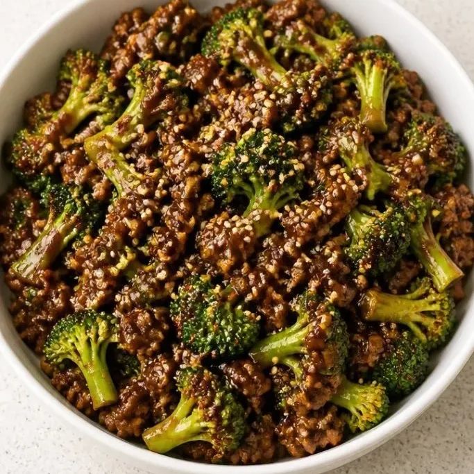 Ground Beef and Broccoli