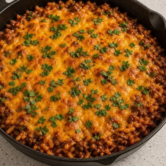Ground Beef and Rice Skillet