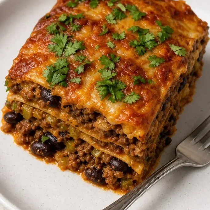 No-Roll Ground Beef Enchilada Casserole Ground Beef Enchilada Casserole