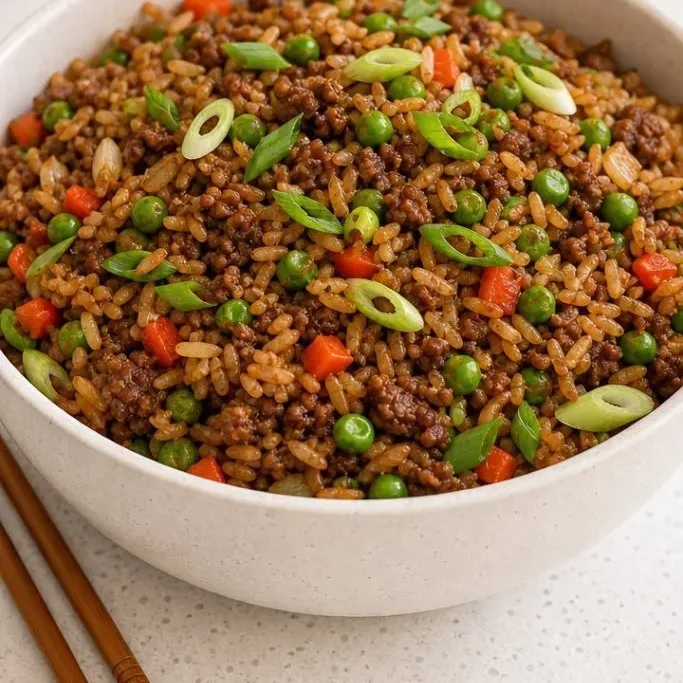 20-Minute Ground Beef Fried Rice Ground Beef Fried Rice