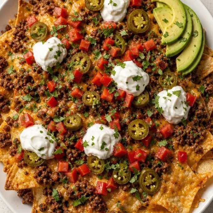 Sheet Pan Ground Beef Nachos Ground Beef Nachos