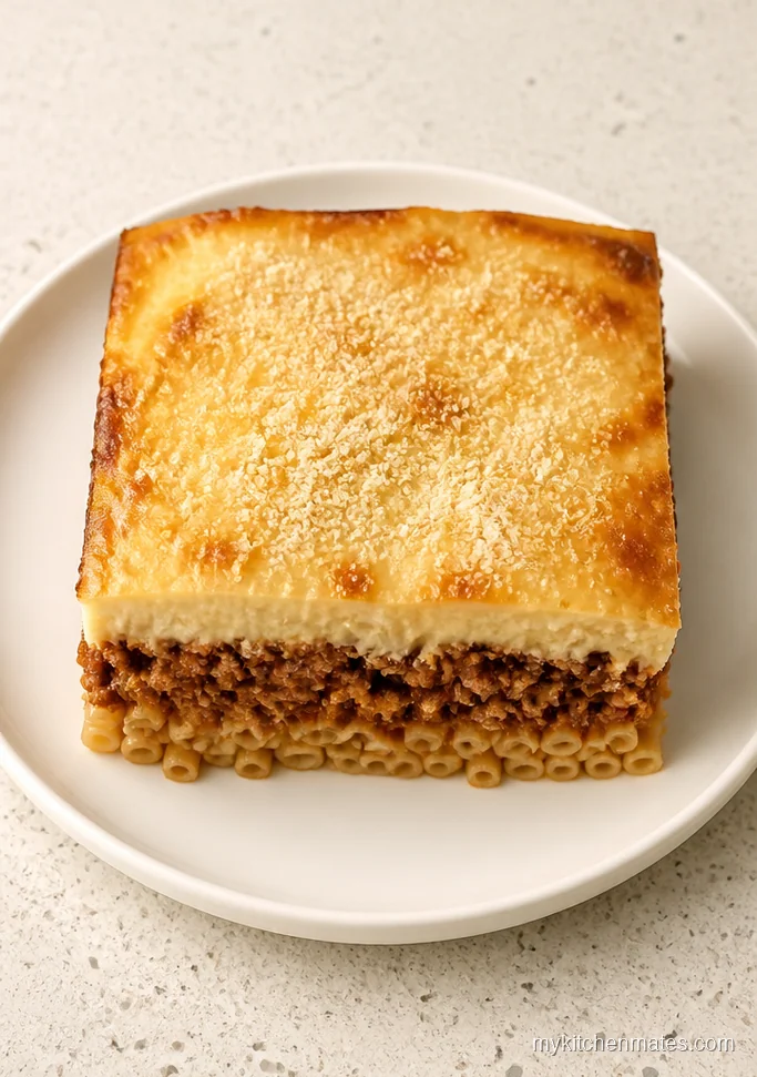 Ground Beef Pastitsio Casserole