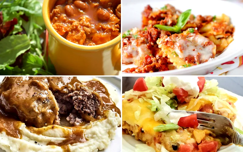 25+ Ground Beef Slow Cooker Recipes for Easy Family Meals ground beef slow cooker recipes featured