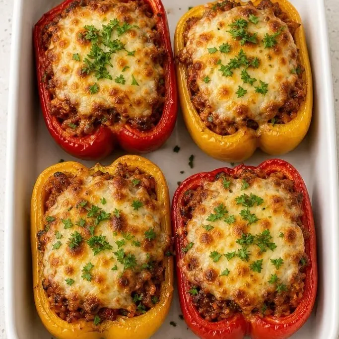 Ground Beef Stuffed Peppers