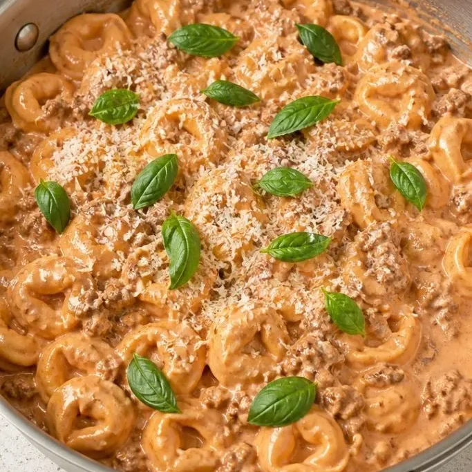 30-Minute Creamy Ground Beef Tortellini Ground Beef Tortellini