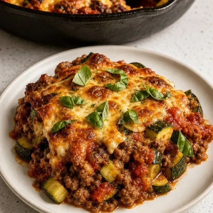 Ground Beef Zucchini Bake