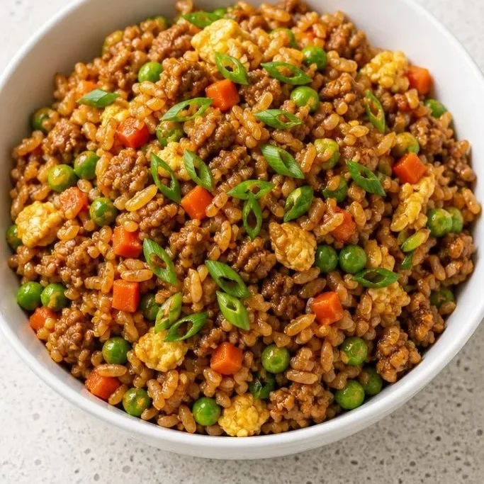 Ground Chicken Fried Rice